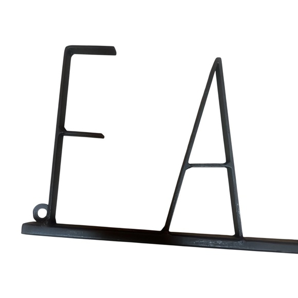 Black Metal FAMILY Wall Decor Sign – Modern Minimalist Home Accent - Picture 2 of 6